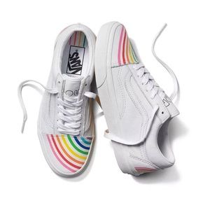 Vans Flour Shop Old Skool Size 7 Rainbow